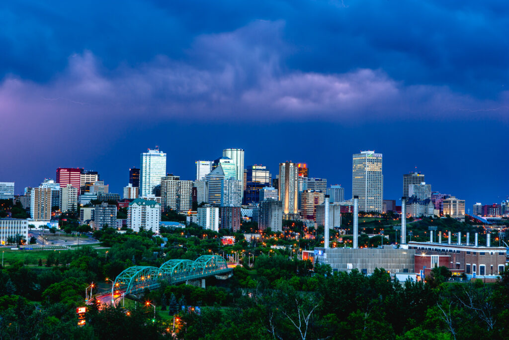 Lighting Storm over the Alberta Legislature Building
