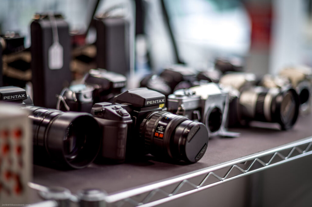A row of vintage cameras on a shelf Camera: Leica M11-D
Lens: Leica M Summilux 75mm f/1.4